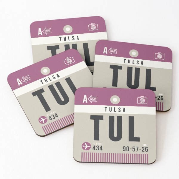 Item preview, Luggage Tag A - TUL Tulsa Oklahoma USA designed and sold by VoodooCircus.