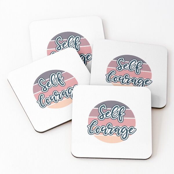 Item preview, Self Courage Positive Quote Typography designed and sold by colormepixels.