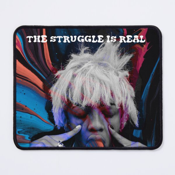 Item preview, The Struggle Is Real - Surreal Collage Art designed and sold by MyTrippyPlanet.