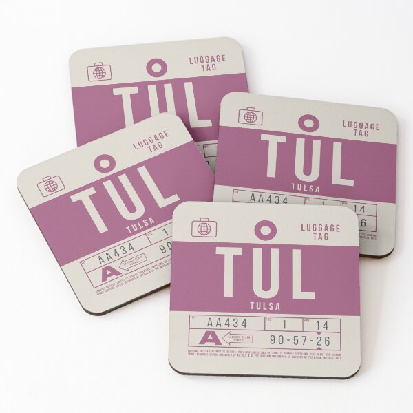 Item preview, Luggage Tag B - TUL Tulsa Oklahoma USA designed and sold by VoodooCircus.