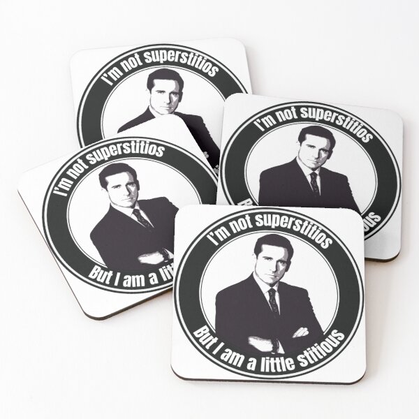 Item preview, I'm not superstitious Michael Scott funny designed and sold by tee-centric.