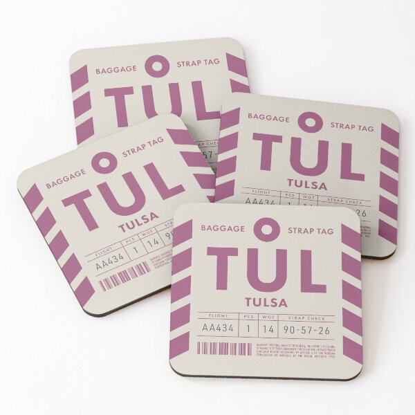 Item preview, Luggage Tag D - TUL Tulsa Oklahoma USA designed and sold by VoodooCircus.