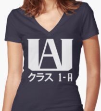U.A. High Student Hoodie (My Hero Academia) Women's Fitted V-Neck T-Shirt