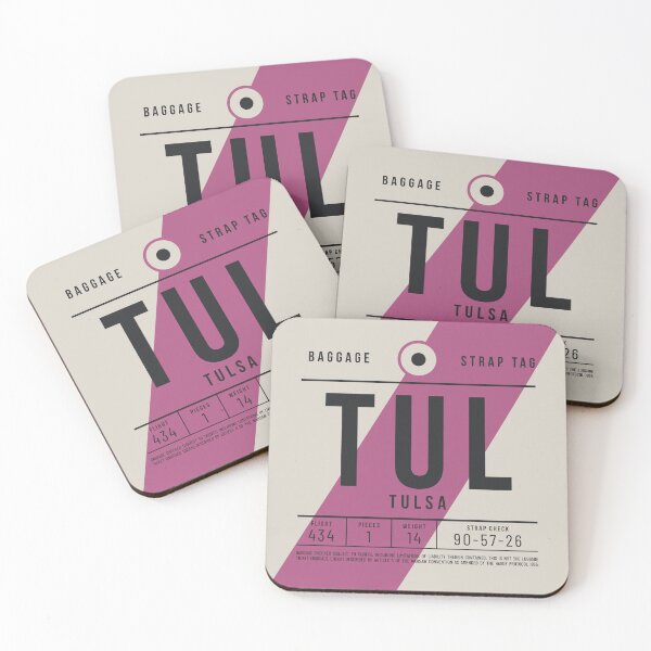 Item preview, Luggage Tag E - TUL Tulsa Oklahoma USA designed and sold by VoodooCircus.