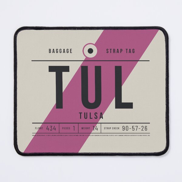 Item preview, Luggage Tag E - TUL Tulsa Oklahoma USA designed and sold by VoodooCircus.
