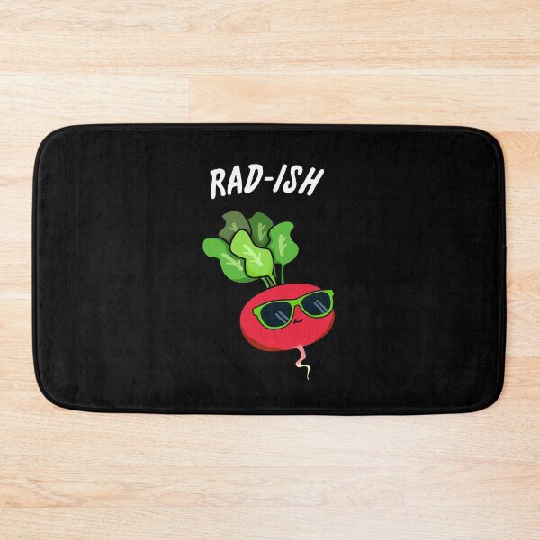 Item preview, Rad-ish Funny Veggie Radish Puns (Dark BG) designed and sold by punnybone.