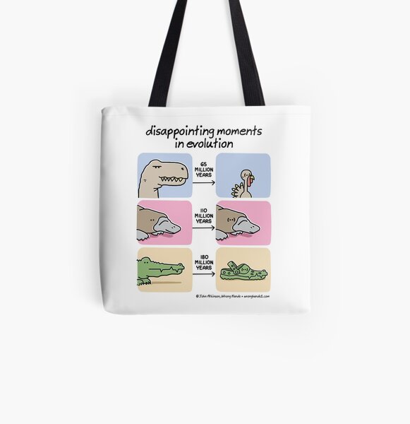 disappointing moments in evolution All Over Print Tote Bag
