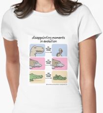 disappointing moments in evolution Women's Fitted T-Shirt