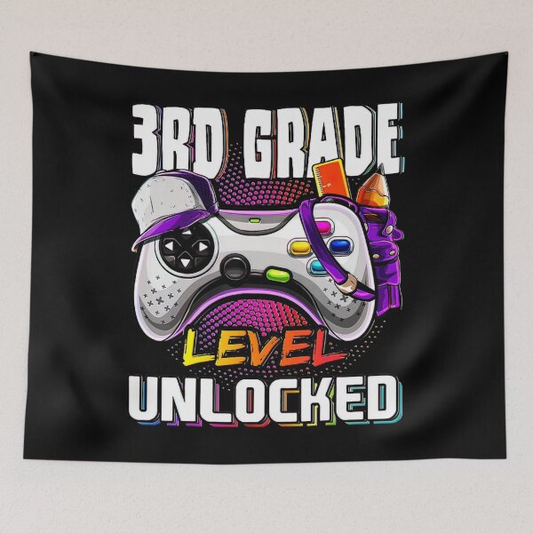 Item preview, 3rd Grade Level Unlocked Back to School Video Game Girls Shirt_3RD designed and sold by BargerStore.