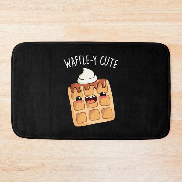 Item preview, Waffle-y Cute Funny Food Puns (Dark BG) designed and sold by punnybone.