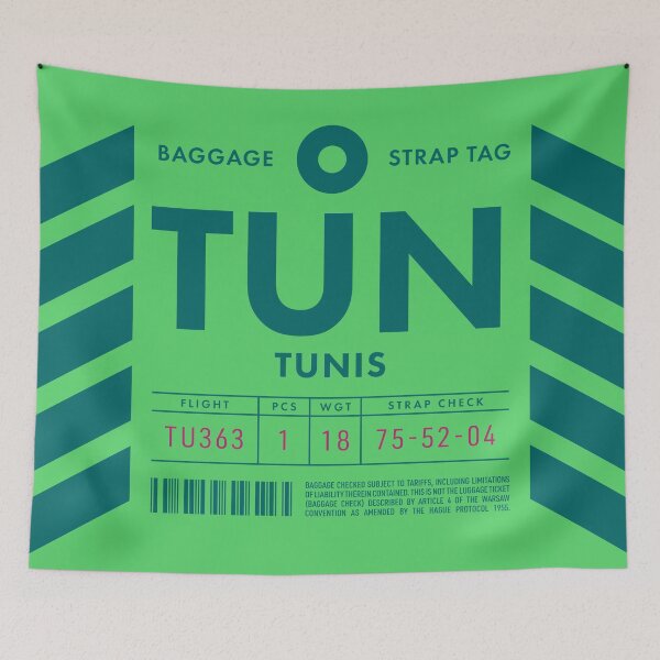 Item preview, Luggage Tag D - TUN Tunis Tunisia designed and sold by VoodooCircus.