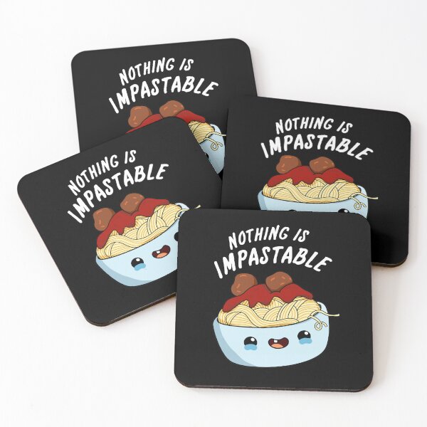 Item preview, Nothing Is Impastable Funny Pasta Puns (Dark BG) designed and sold by punnybone.