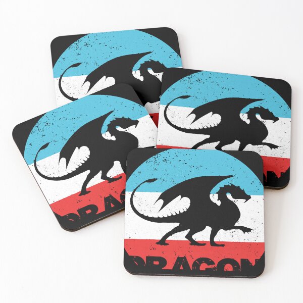 Item preview, Dragon Vintage Retro Silhouette Funny Dragon Lover designed and sold by URANIBUCHANAN.