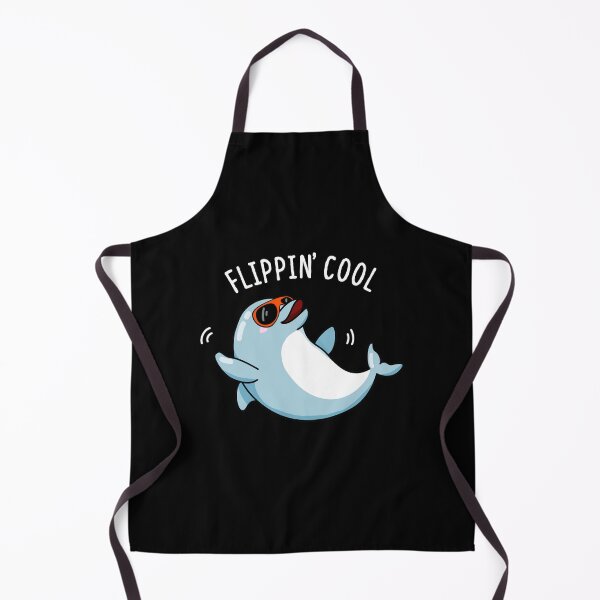 Item preview, Flippin Cool Funny Dolphin Puns (Dark BG) designed and sold by punnybone.