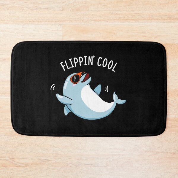 Item preview, Flippin Cool Funny Dolphin Puns (Dark BG) designed and sold by punnybone.