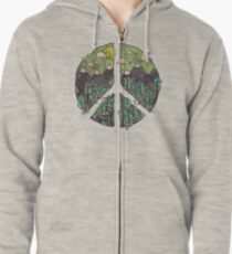 Peaceful Landscape Zipped Hoodie