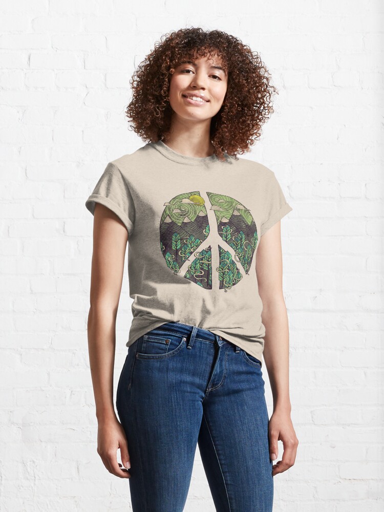 Alternate view of Peaceful Landscape Classic T-Shirt