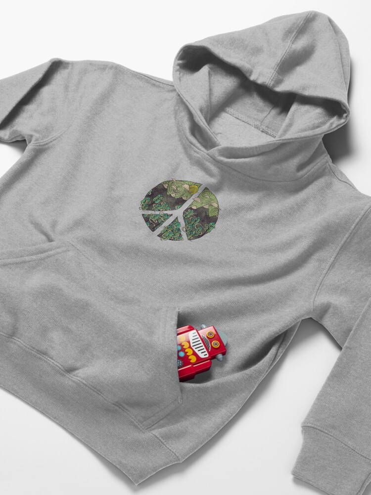 Alternate view of Peaceful Landscape Kids Pullover Hoodie