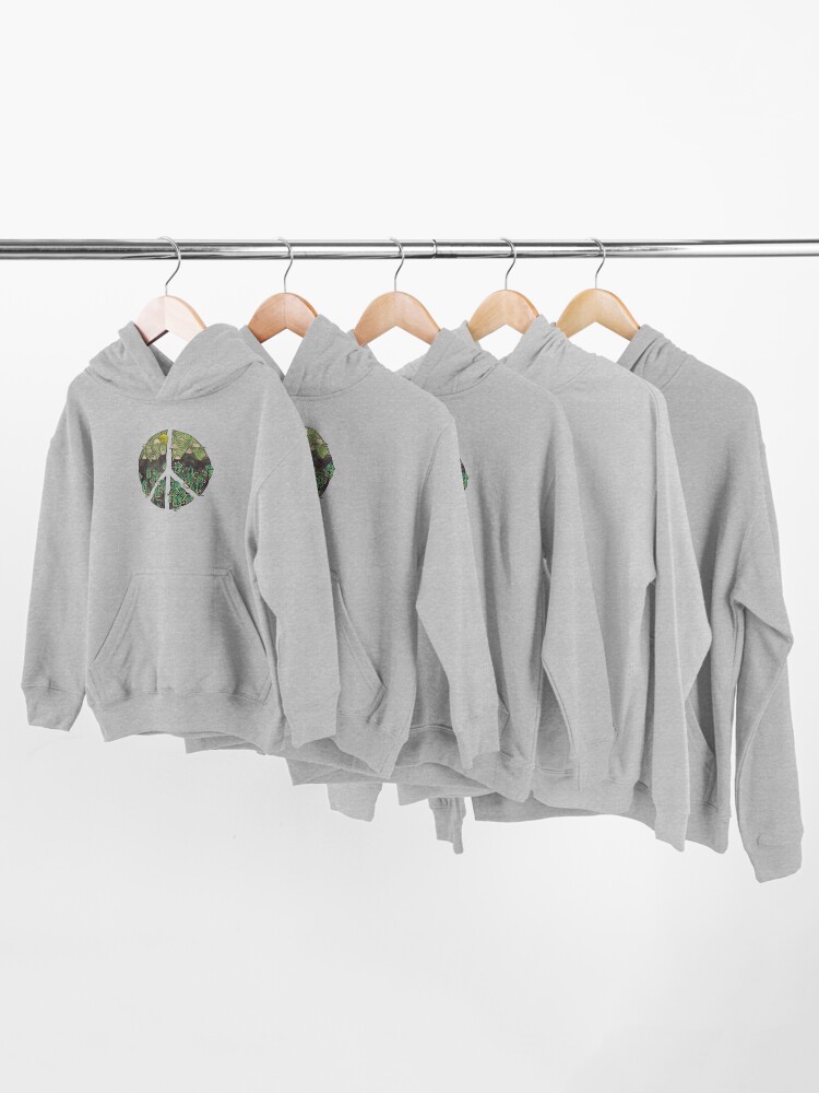 Alternate view of Peaceful Landscape Kids Pullover Hoodie