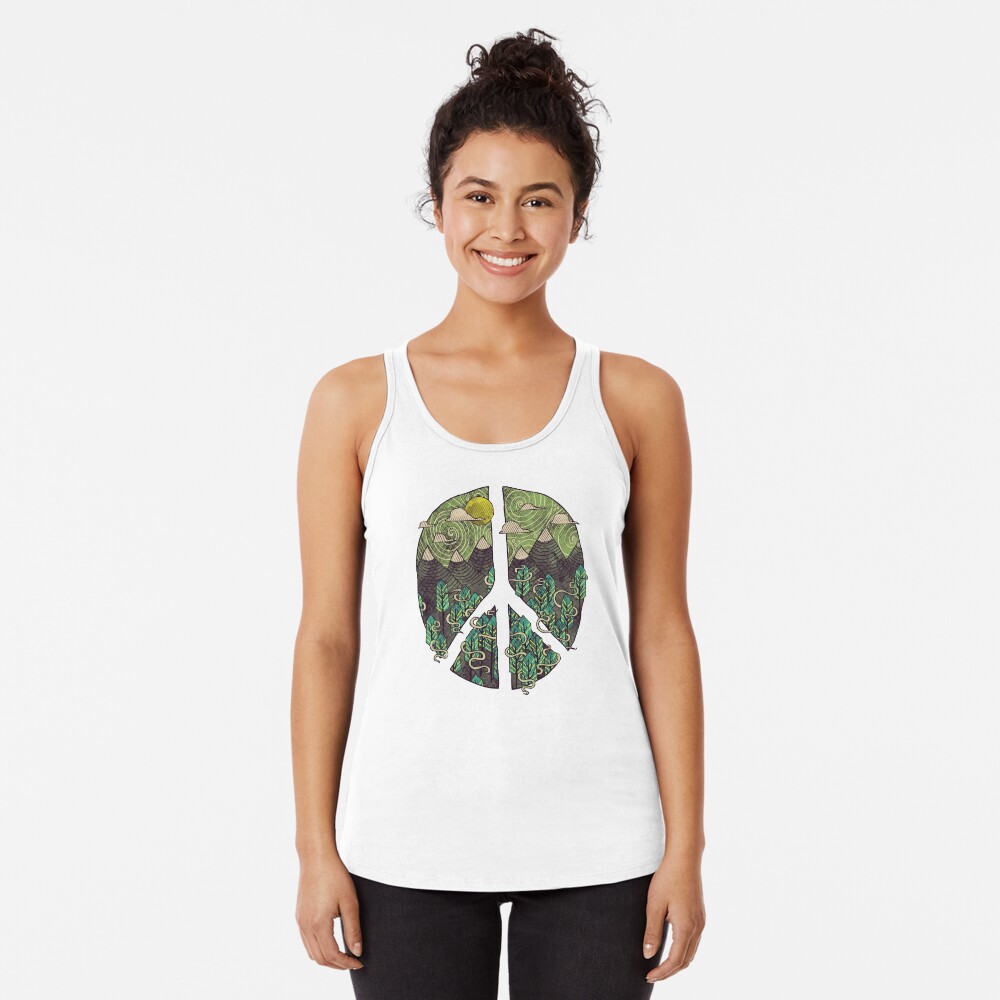 Peaceful Landscape Racerback Tank Top
