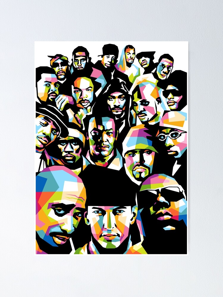Old school rap group | Rapper poster | 90s hip hop artist wall art