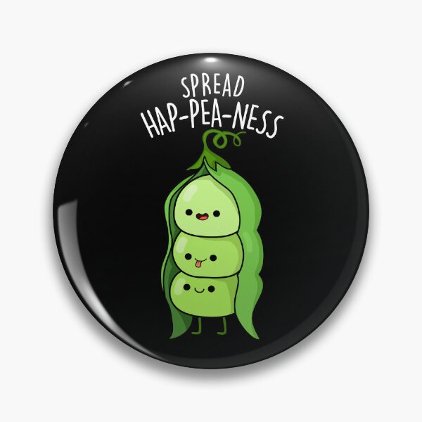 Item preview, Spread Hap-pea-ness Funny Peas Puns (Dark BG) designed and sold by punnybone.
