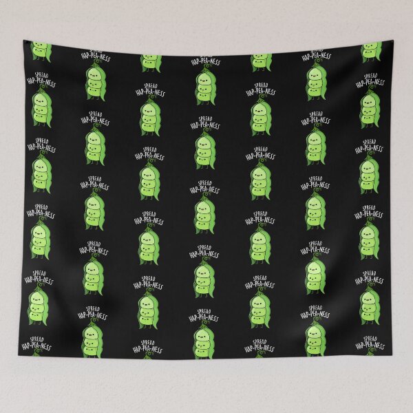 Item preview, Spread Hap-pea-ness Funny Peas Puns (Dark BG) designed and sold by punnybone.