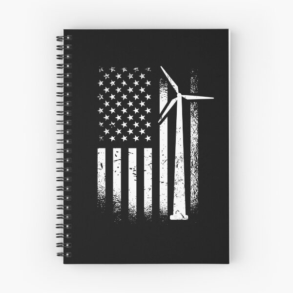 Item preview, US Flag Wind Turbine, Windmill Operator designed and sold by TheReallyNiceStuff.