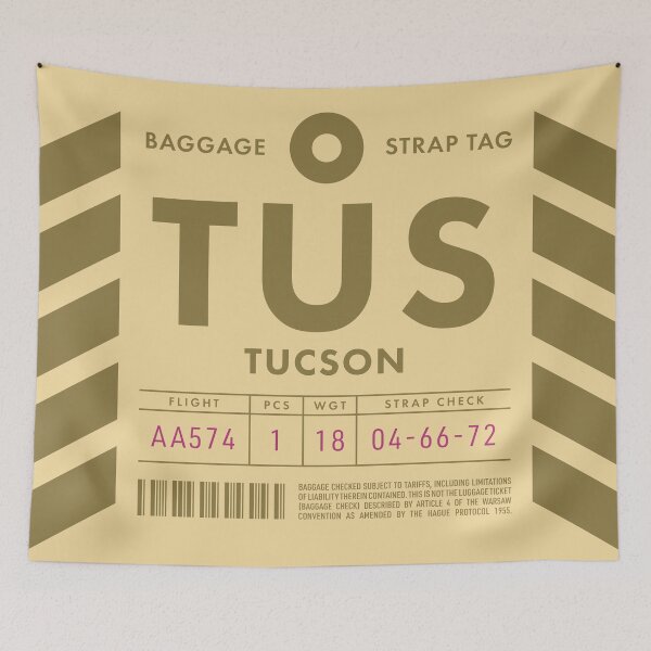 Item preview, Luggage Tag D - TUS Tucson Arizona USA designed and sold by VoodooCircus.