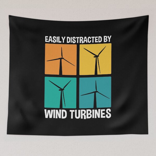 Item preview, Easily Distracted By Wind Turbines, Windmill Park Operator designed and sold by TheReallyNiceStuff.