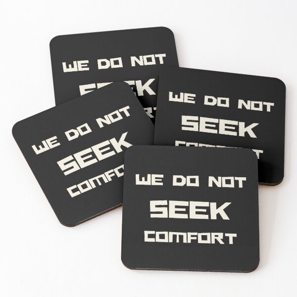 Item preview, We Do Not Seek Comfort - typography design designed and sold by Mirsh-design.