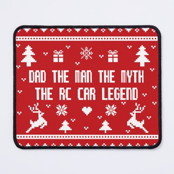 Item preview, Dad the man the myth the rc car legend, Christmas ugly lovely sweater white, rc car racing games competition, remote control cars lover designed and sold by SGS-.
