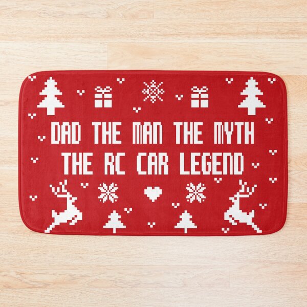 Item preview, Dad the man the myth the rc car legend, Christmas ugly lovely sweater white, rc car racing games competition, remote control cars lover designed and sold by SGS-.