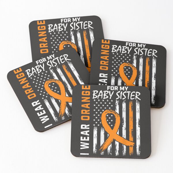 Item preview, Orange Ribbon Baby Sister Leukemia Awareness Flag Graphic  designed and sold by schromtlmaascha.