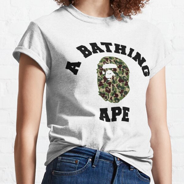 VTG BATHING APE BAPE BLACK GREEN CAMO SHIRT TEE RARE CAMOUFLAGE JAPAN SHARK  SZ M