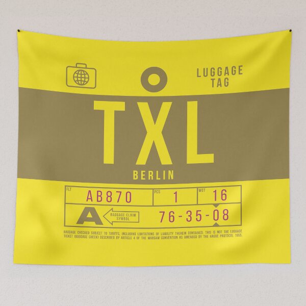 Item preview, Luggage Tag B - TXL Berlin Germany designed and sold by VoodooCircus.