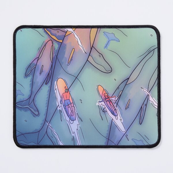 Item preview, Surfing with whales designed and sold by Swadeillustrations.