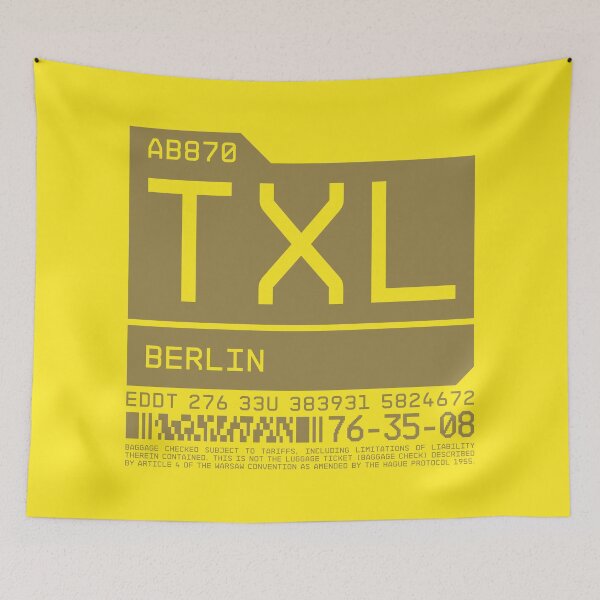 Item preview, Luggage Tag C - TXL Berlin Germany designed and sold by VoodooCircus.