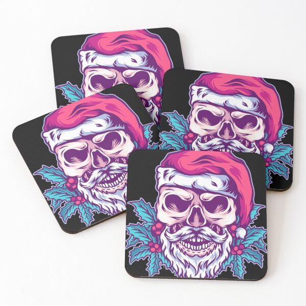 Item preview, Skull Santa Claus Christmas Illustration designed and sold by STR Graphs.