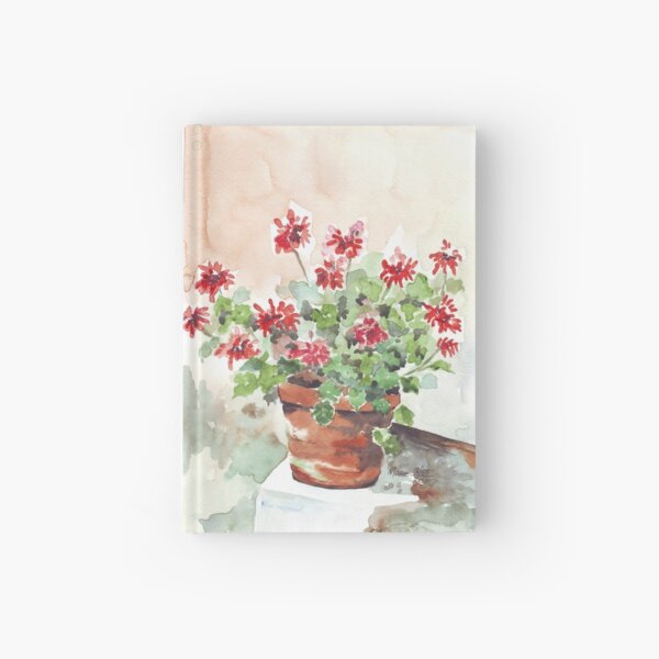 Sweet Geranium Hardcover Journal