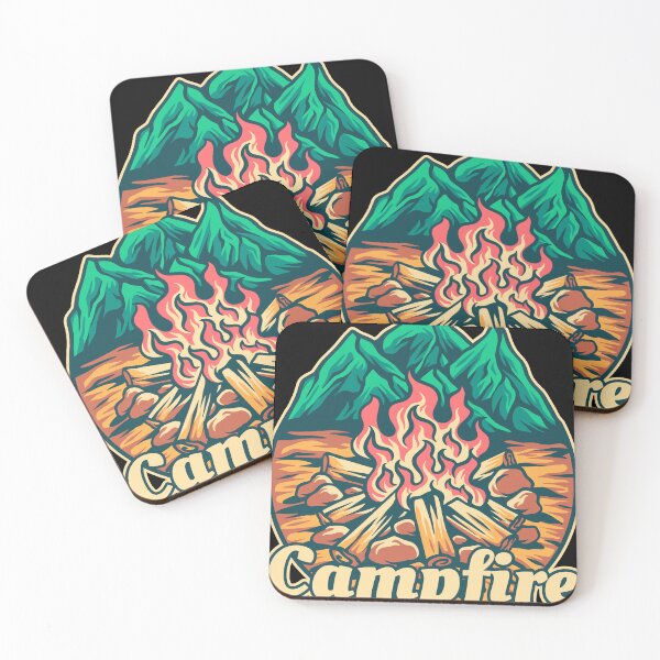 Item preview, Campfire Outdoors Illustration designed and sold by STR Graphs.