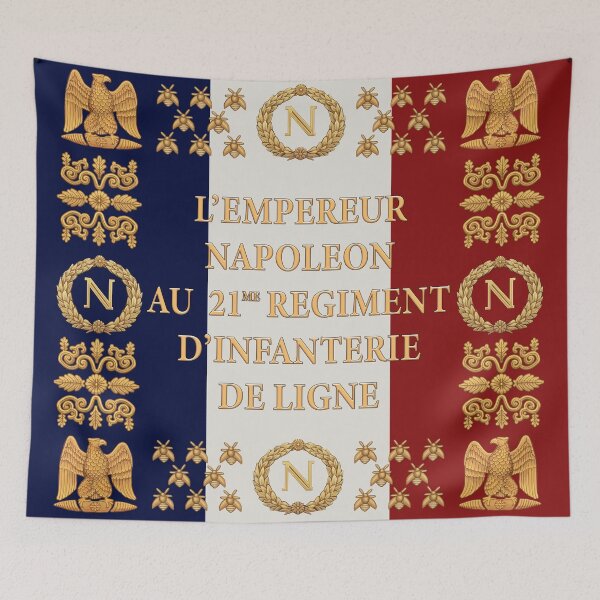 Item preview, Napoleonic French drapeaux of the 21me D'infanterie de Ligne 1812 designed and sold by SimonBauwelinck.