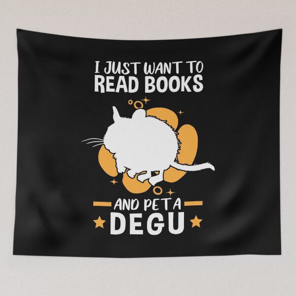 Item preview, Reading books and petting degus rodent designed and sold by madgrfx.