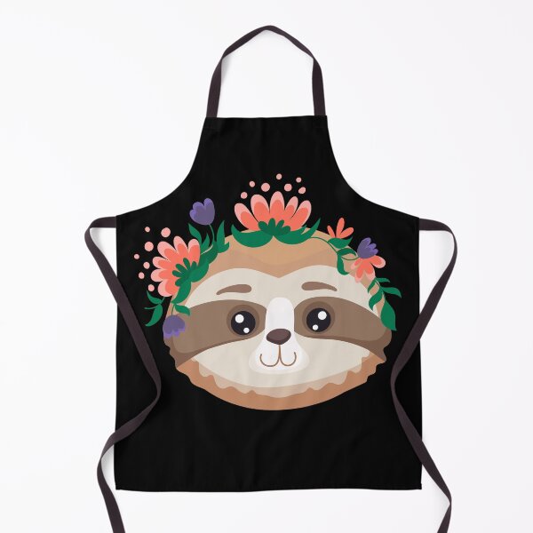 Item preview, Cute Sloth Head With Flowers Design, Kids Girls Gift Flower Sloth. designed and sold by Waleedw.