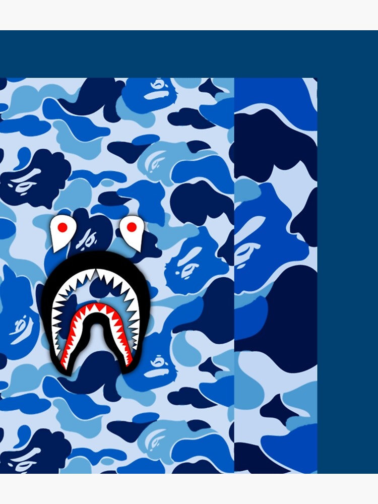 Luxury Fashion Designer Pattern Camouflage Dark Shark Camo