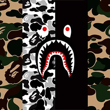Luxury Fashion Designer Pattern Camouflage Dark Shark Camo  Backpack for  Sale by MarsahaLenmark