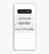 I See You Have Graph Paper You Must Be Plotting Something Funny Math Pun Case/Skin for Samsung Galaxy