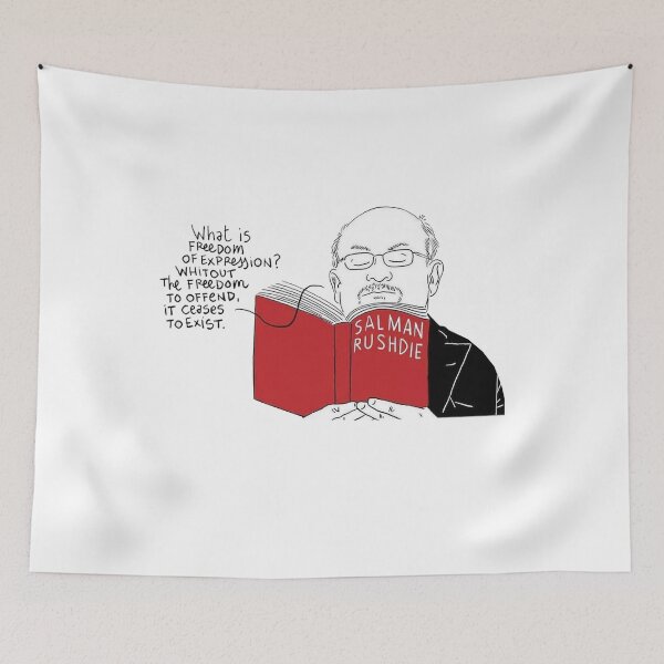 Item preview, HOT ! Salman Rushdie Shirt, Salman Rushdie Sweatshirt, Funny shirt, Salman Sticker designed and sold by Dark-Meme.