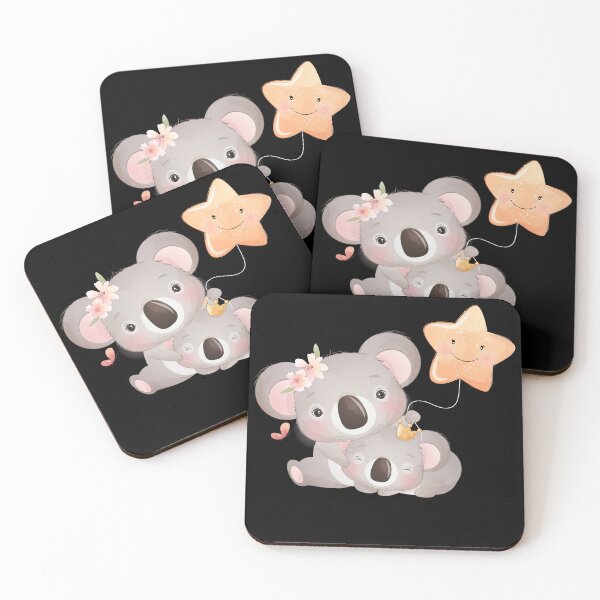 Item preview, Cute Koala Bear and Cute Baby Kids Girls Gift Flower, Funny Koala. designed and sold by Waleedw.
