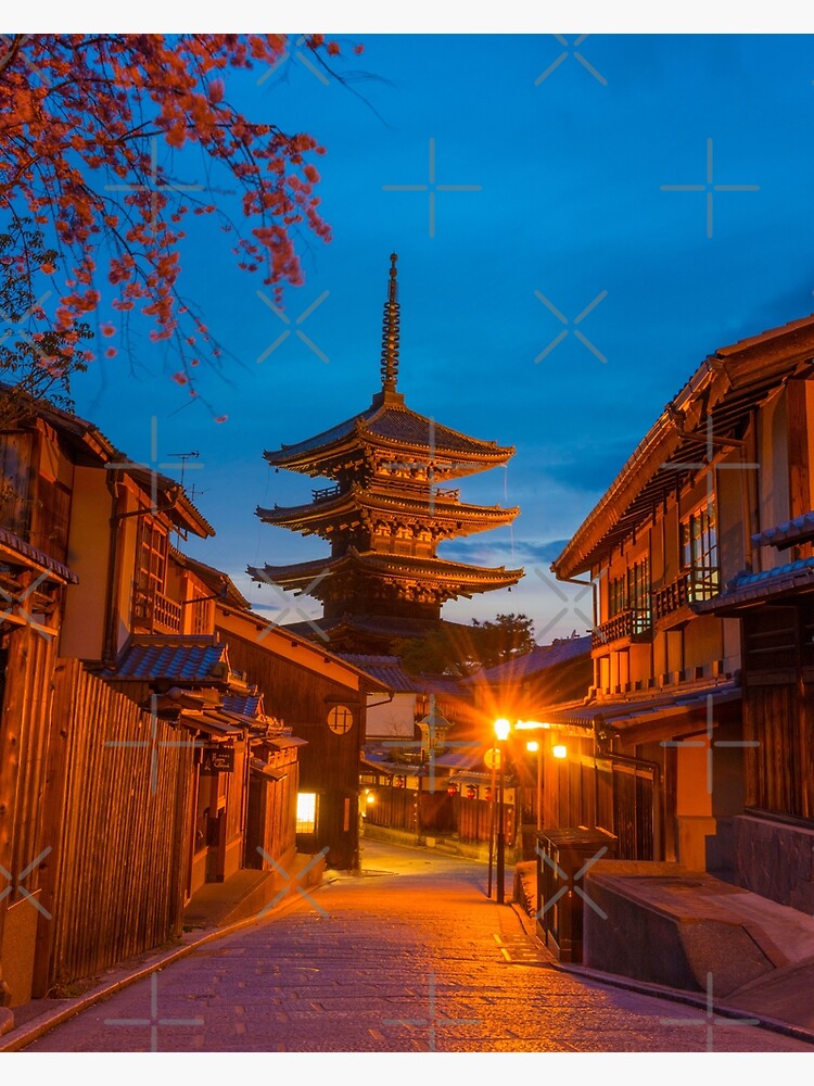 Thumbnail 3 of 3, Photographic Print, Kyoto At Night designed and sold by AdrianAlford.